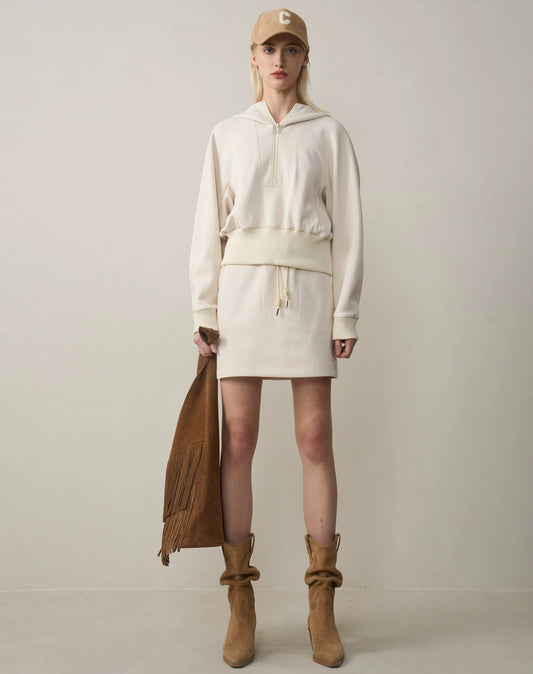 Casual Sweatshirt & Skirt Set