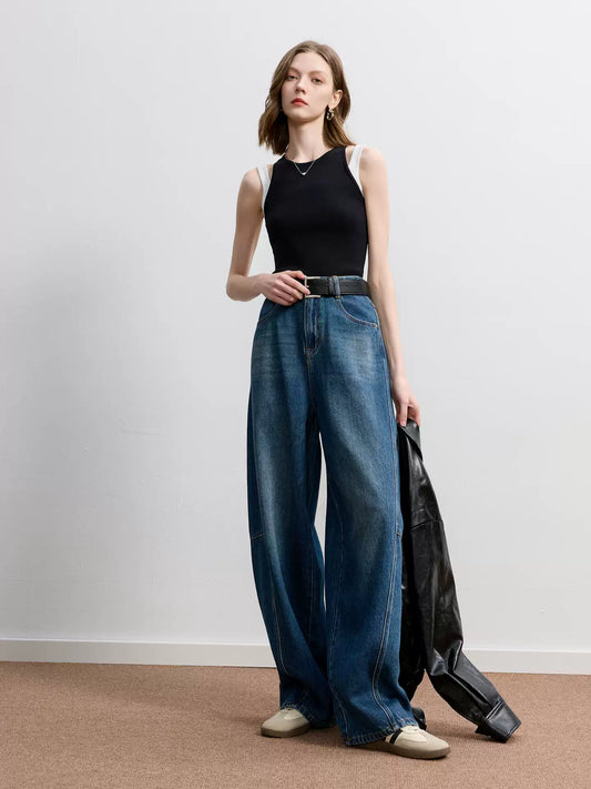 Vintage Loose Wide-Leg Jeans